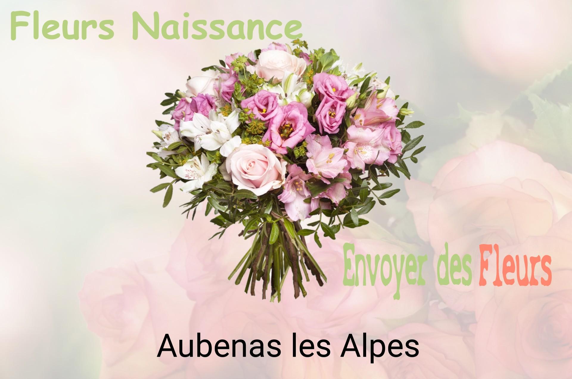 Bouquet de fleurs de naissance livré à Aubenas-les-Alpes